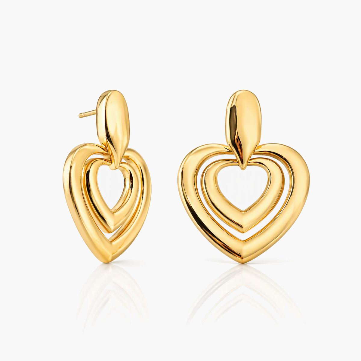 Trendy Triple Teardrop Earrings