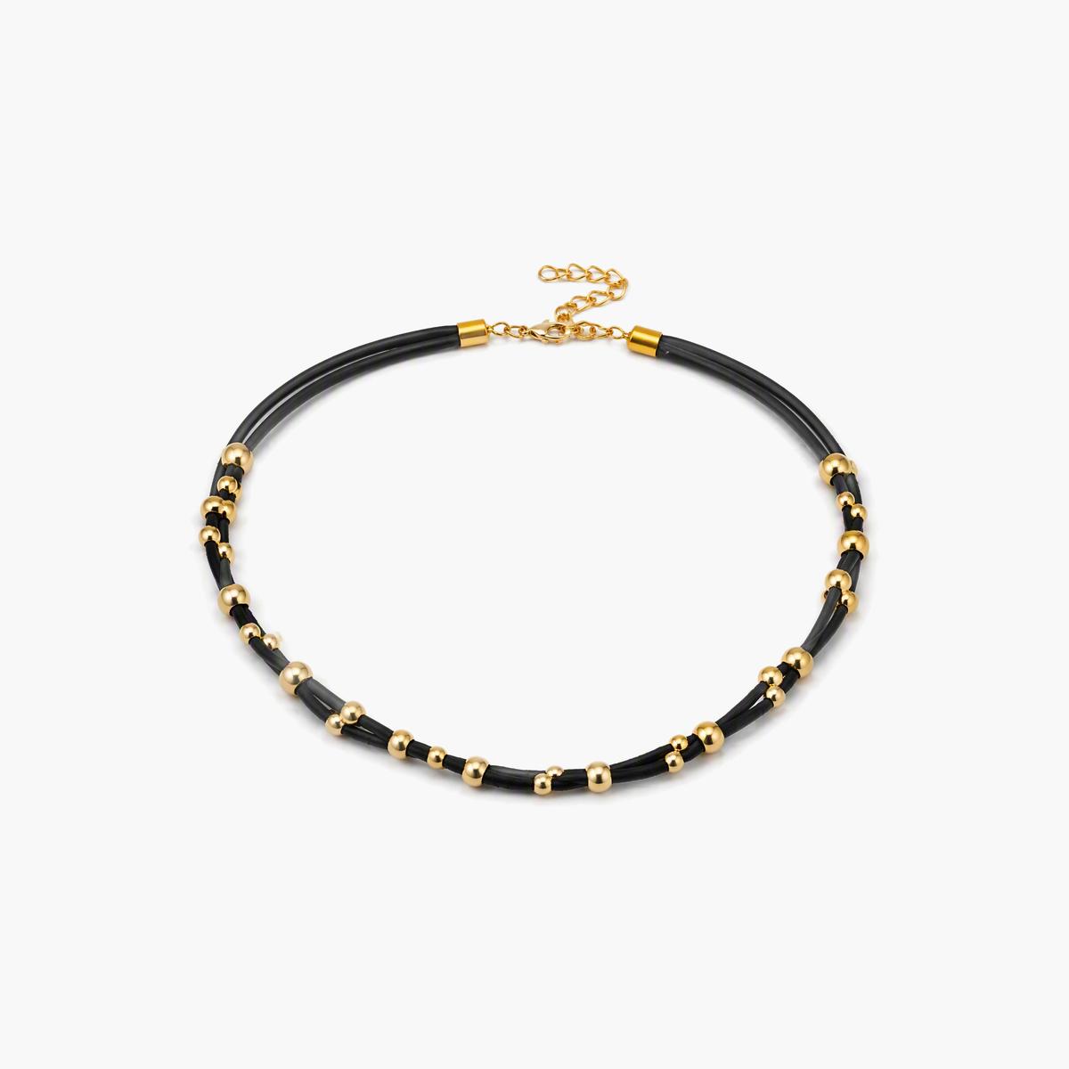 Trendy Sphere Bead Choker Necklace