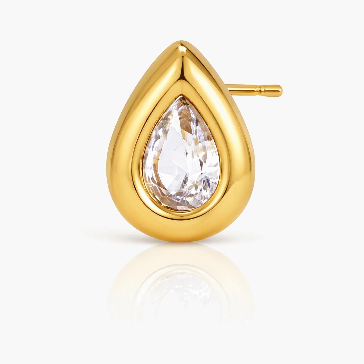Teardrop Pear Stud Earrings
