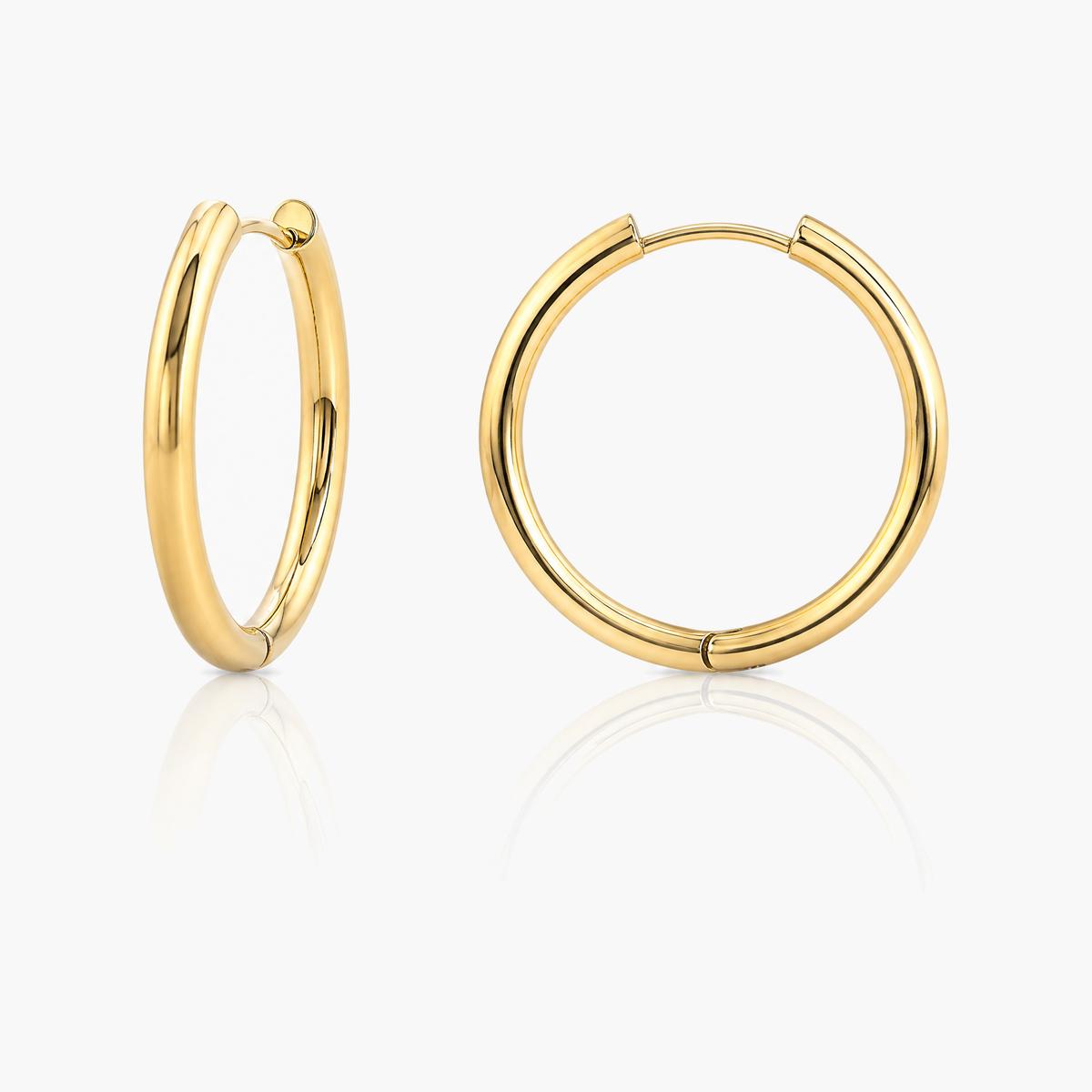 Minimalist Open Cuff Hoop Earrings