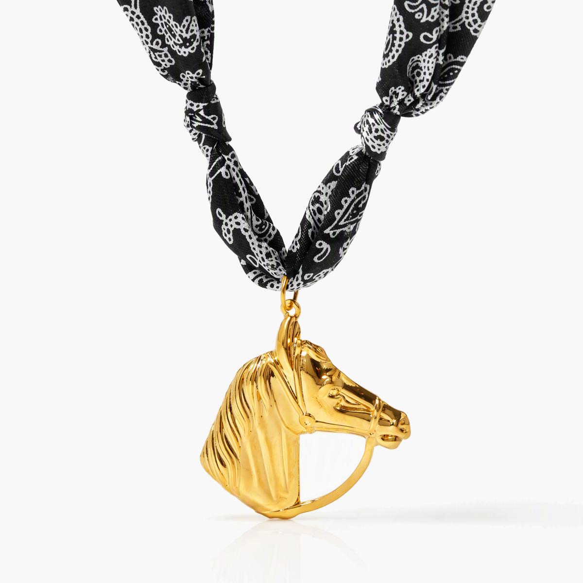 Boho Horse Head Pendant Necklace
