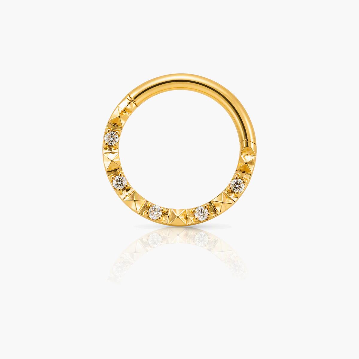 Dainty Carved Stone Nose Ring