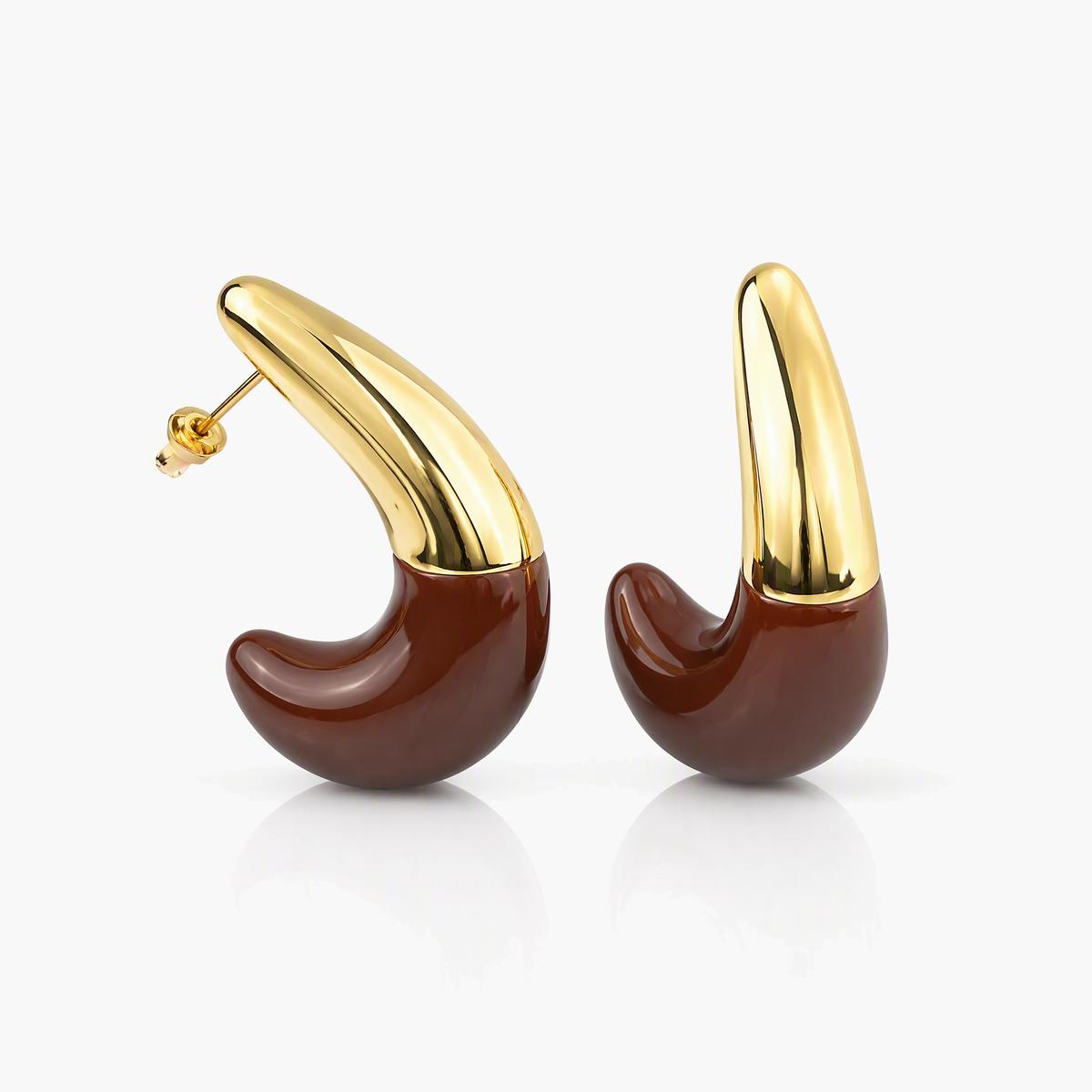 Trendy Asymmetrical U-Shape Drop Earrings