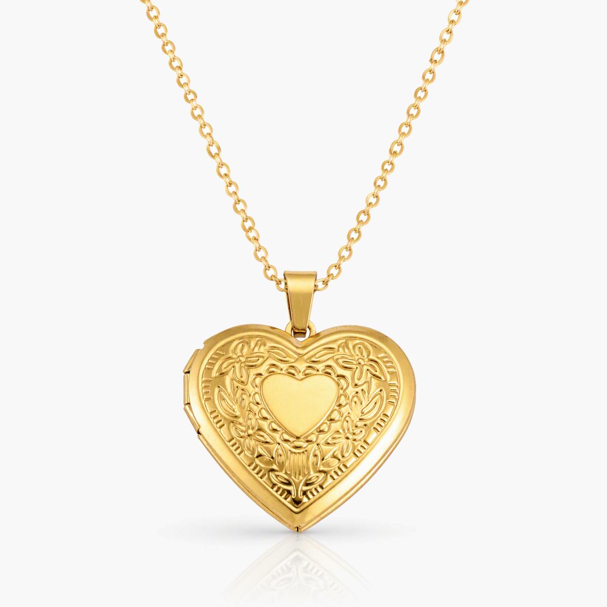 Vintage Heart Locket Necklace