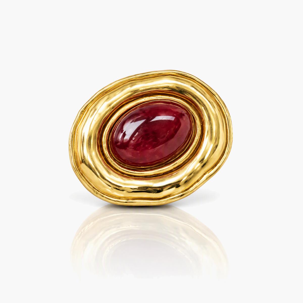 Vintage Oval Stone Ring
