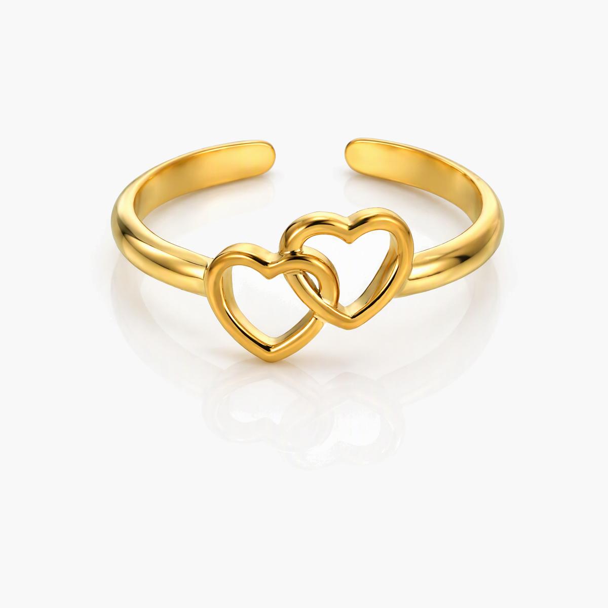 Trendy Mixed Motif Open Ring