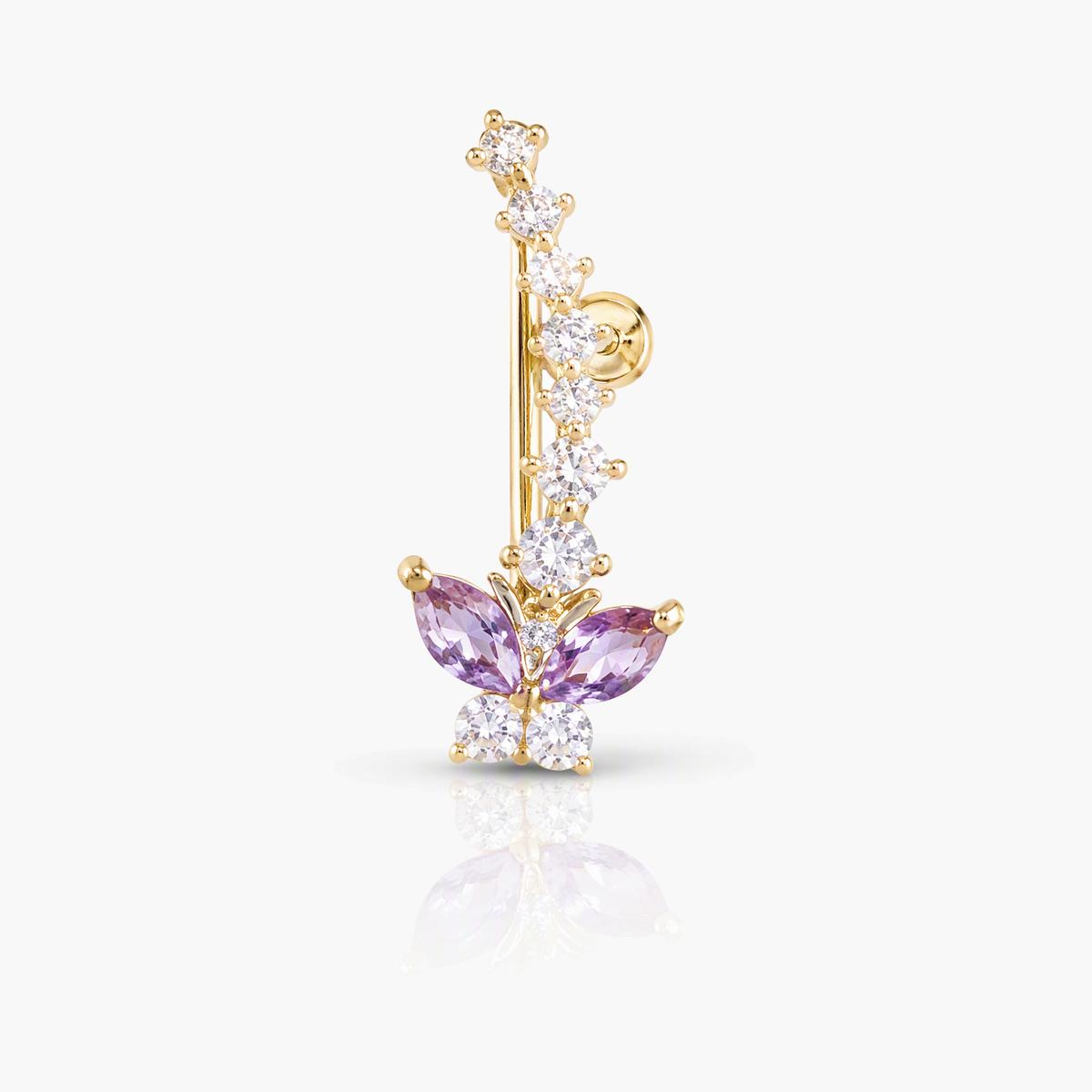 Dainty Butterfly Drop Earrings