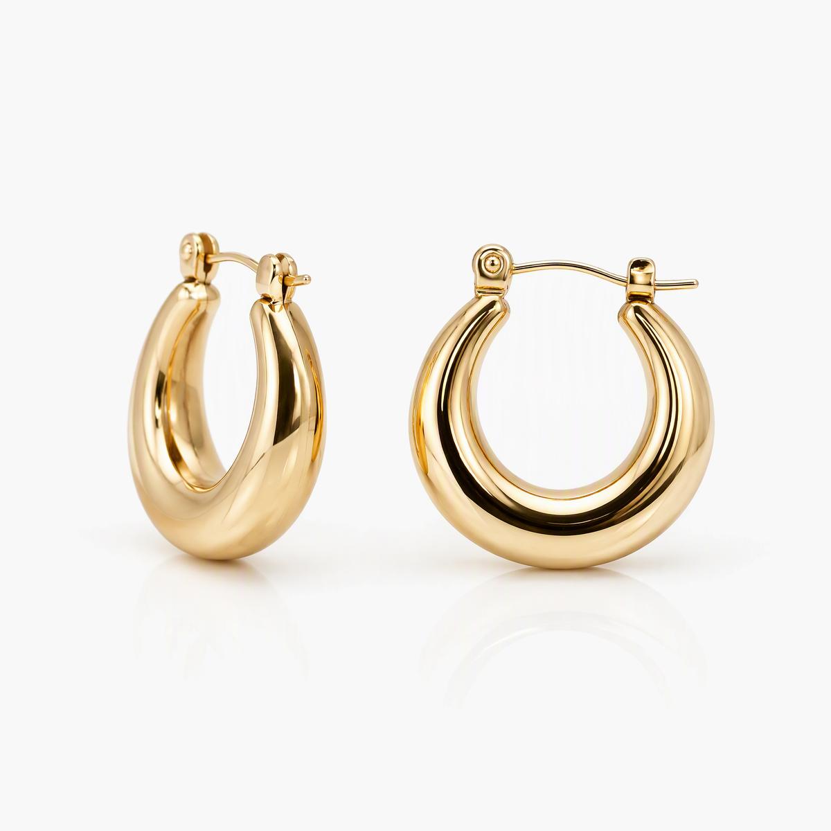 Chunky Open Cuff Earrings