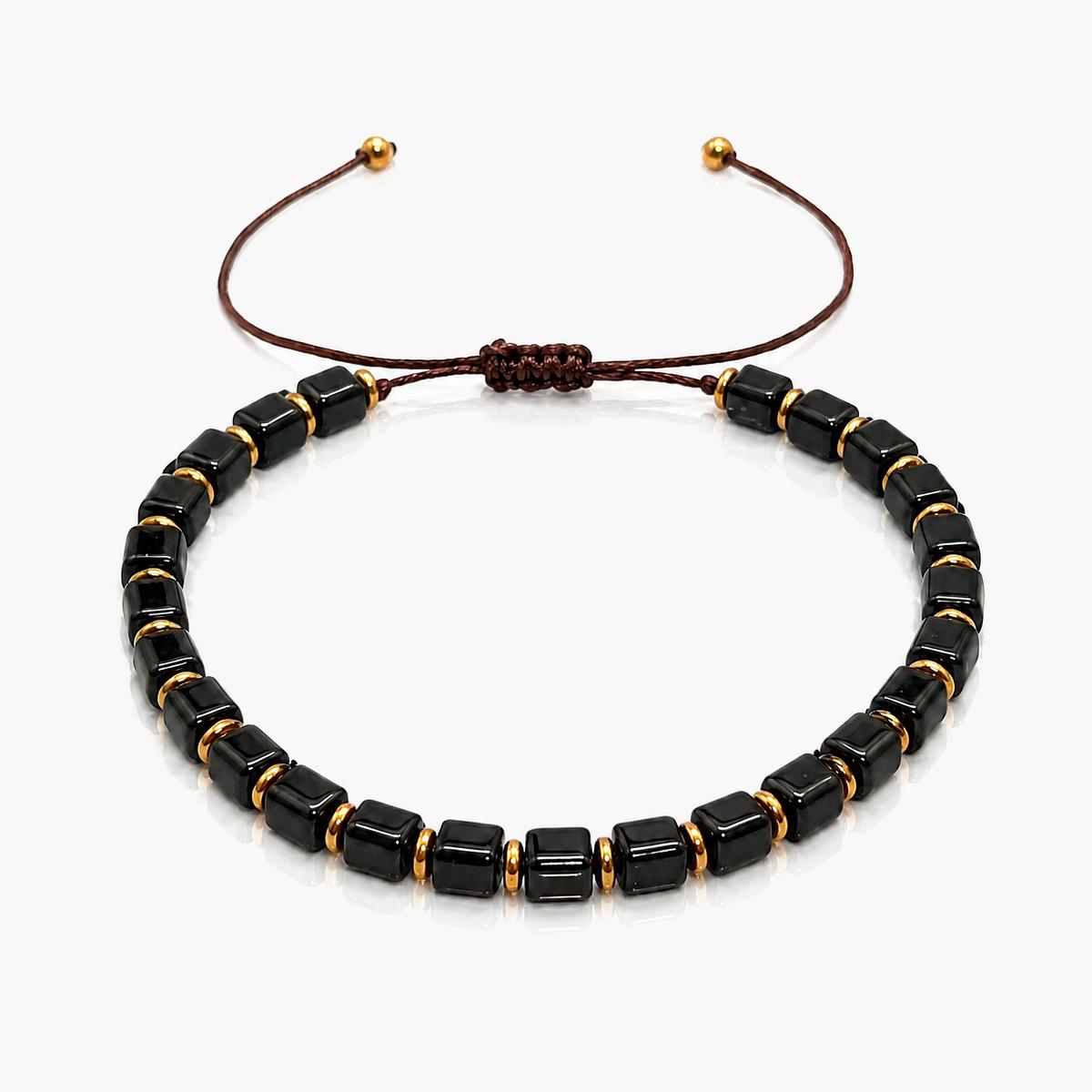 Minimalist Cube Bead Bracelet