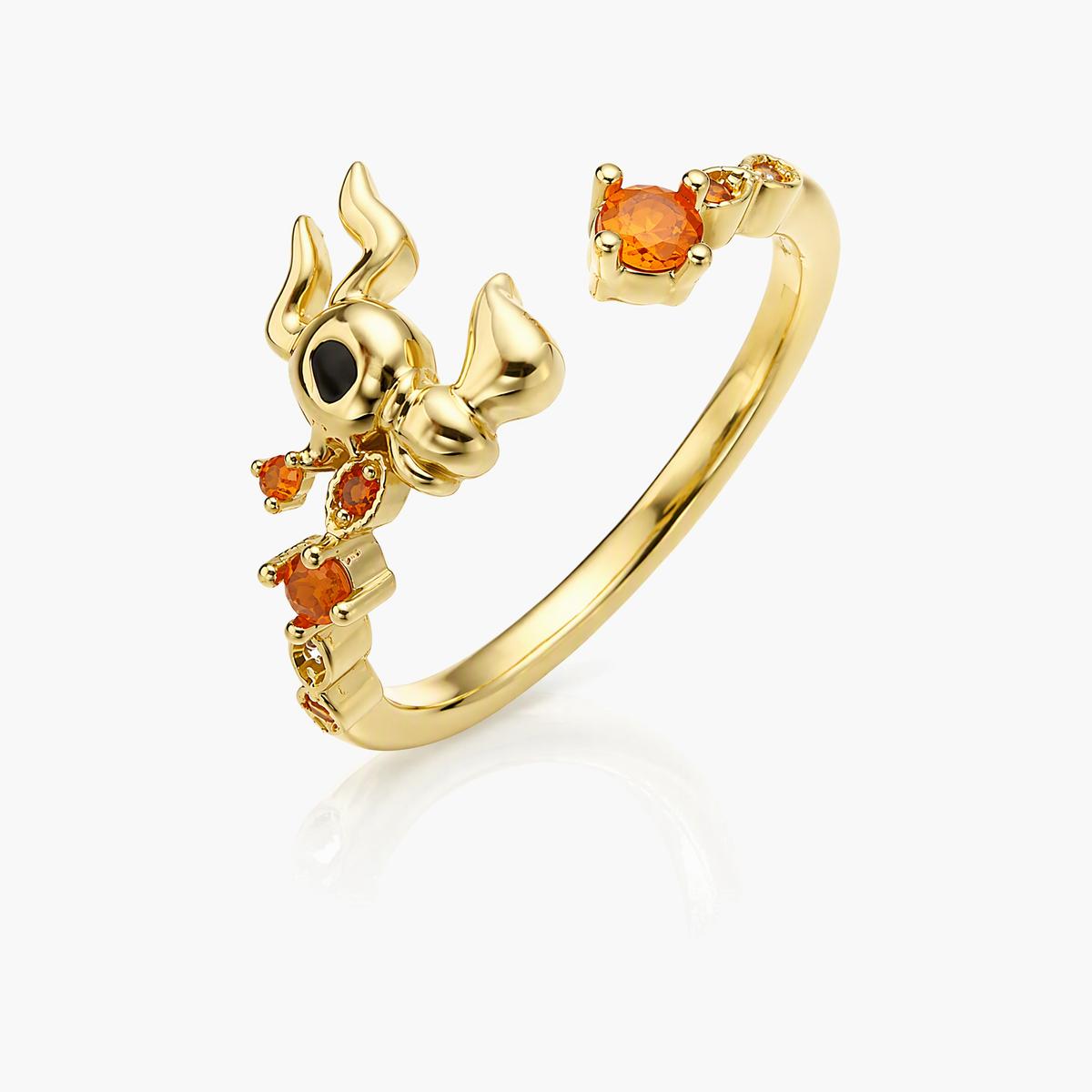 Cute Animal Charm Open Cuff Ring
