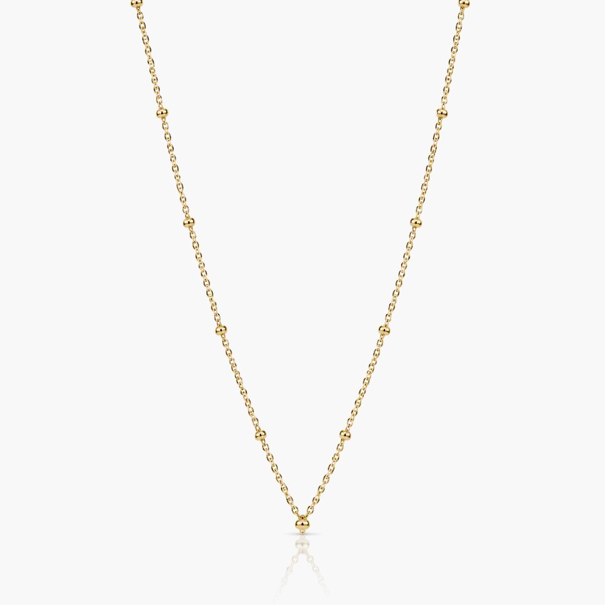 Dainty Enamel Bead Chain Necklace