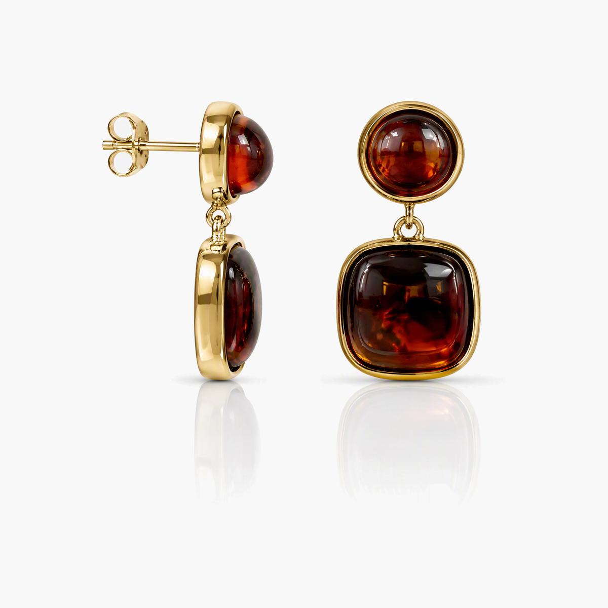 Trendy Double Drop Square Earrings