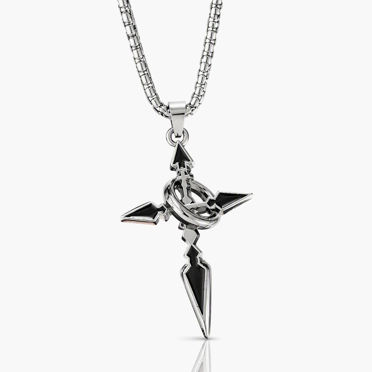 Trendy Arrow Cross Pendant Necklace