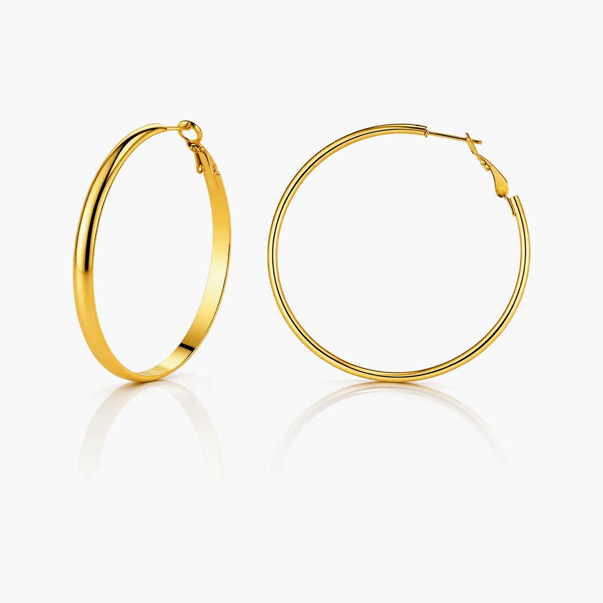Minimalist Smooth Hoop Earrings