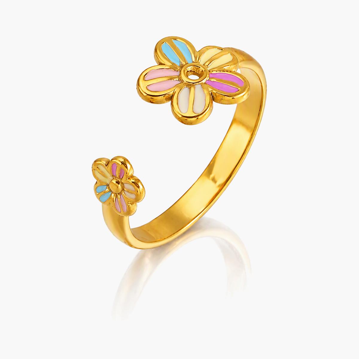 Cute Flower Open Ring