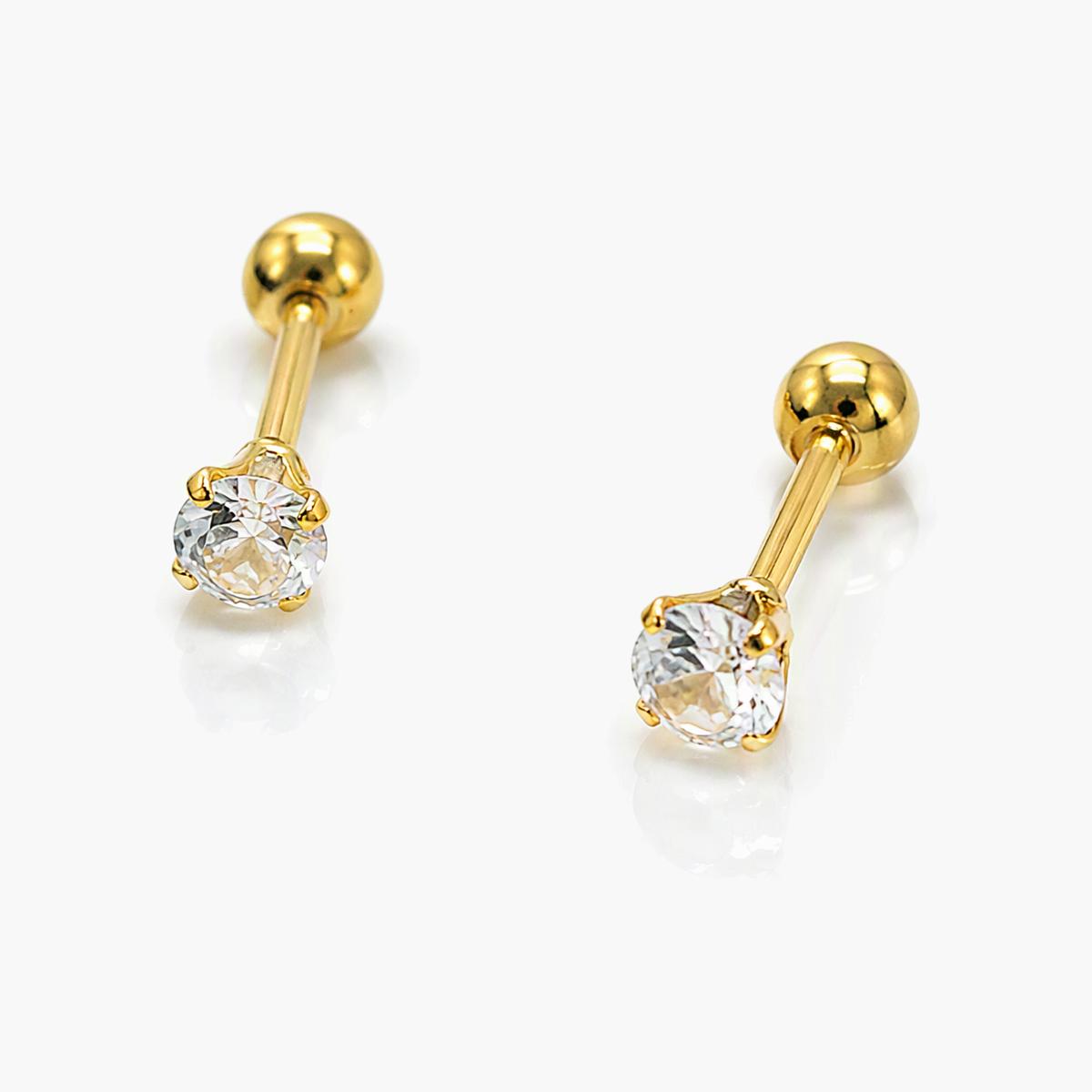 Dainty Sphere Stud Earrings