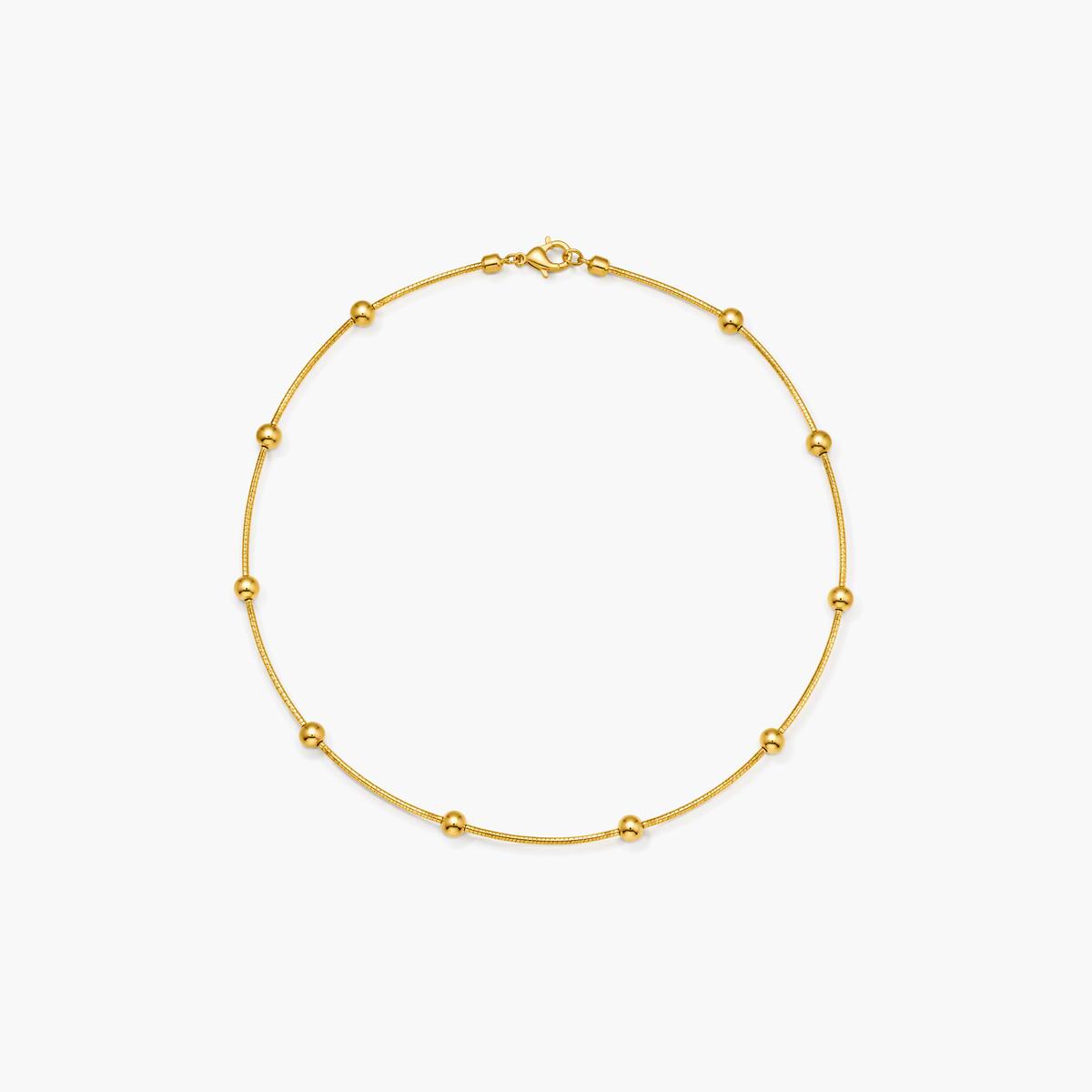 Dainty Beaded Chain Necklace