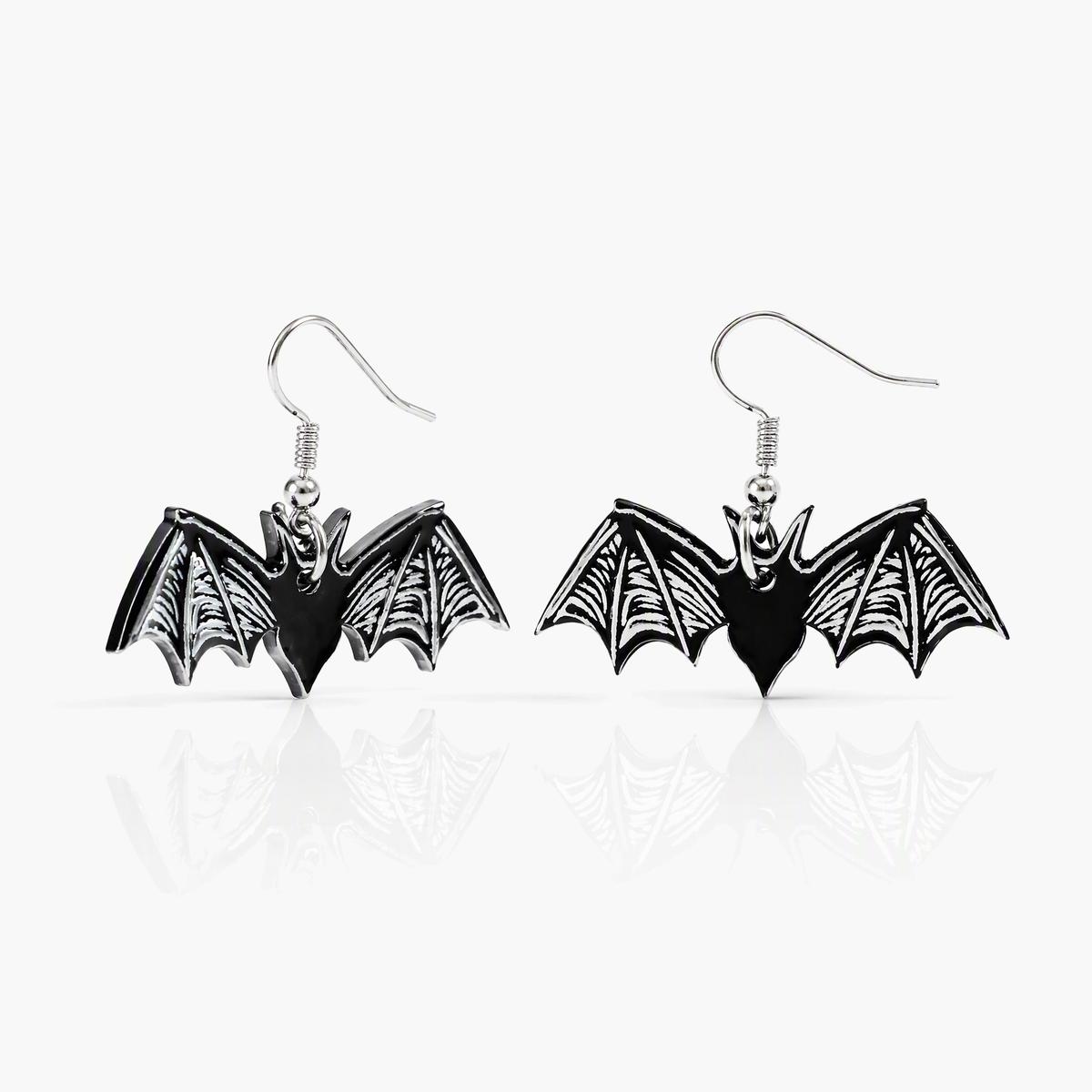 Gothic Skull Drop Earrings