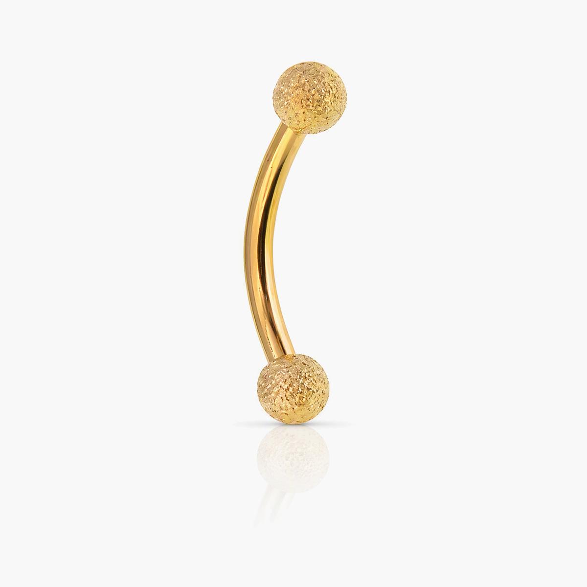 Textured Ball Curved Barbell