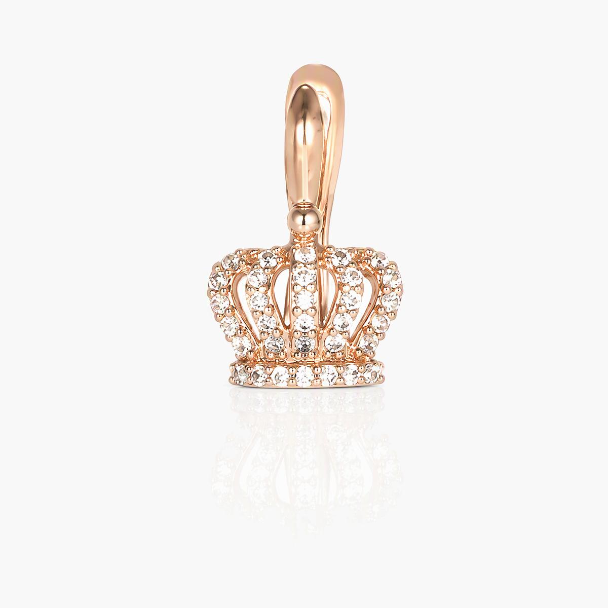 Crown Charm Stud Earrings