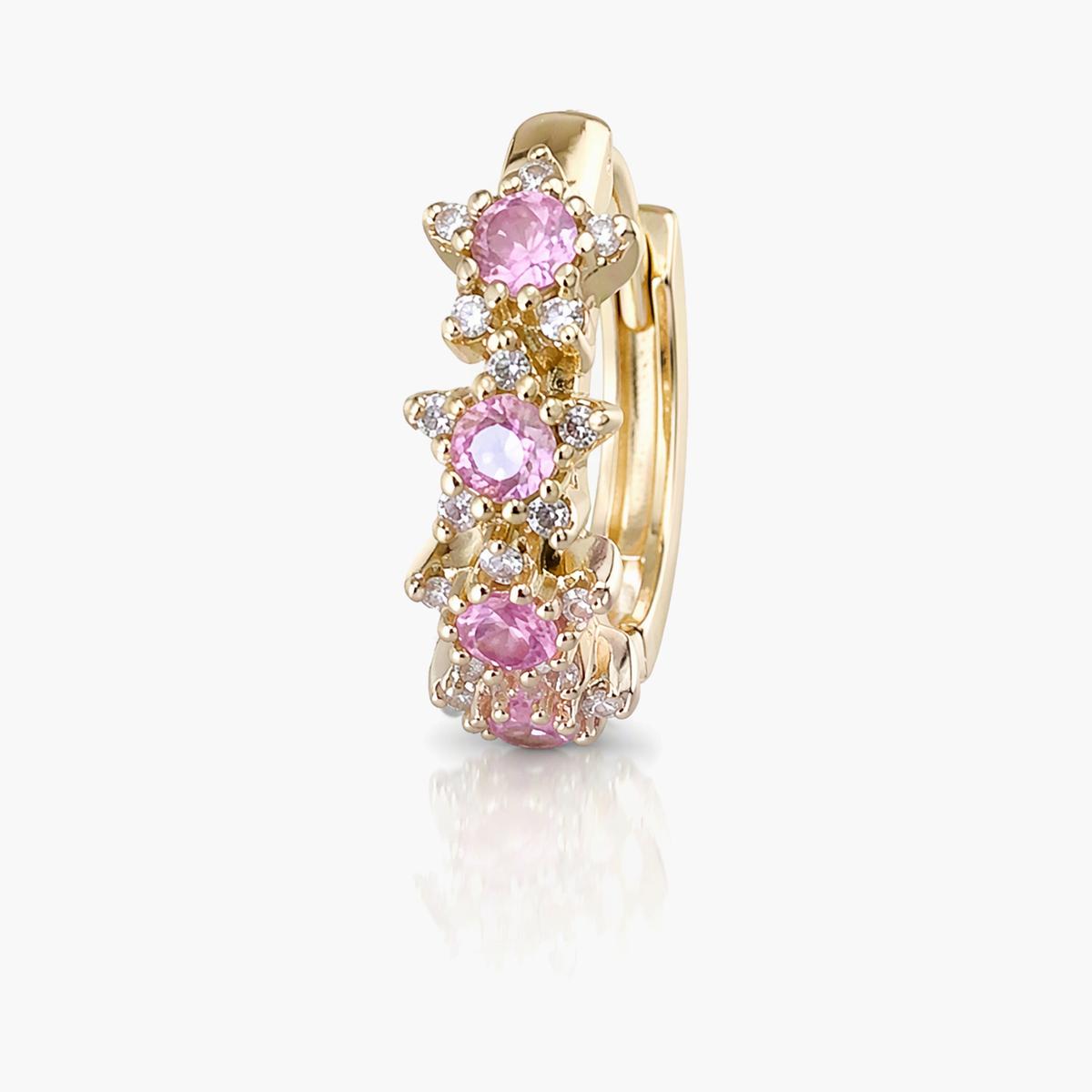Dainty Flower Huggie Earrings