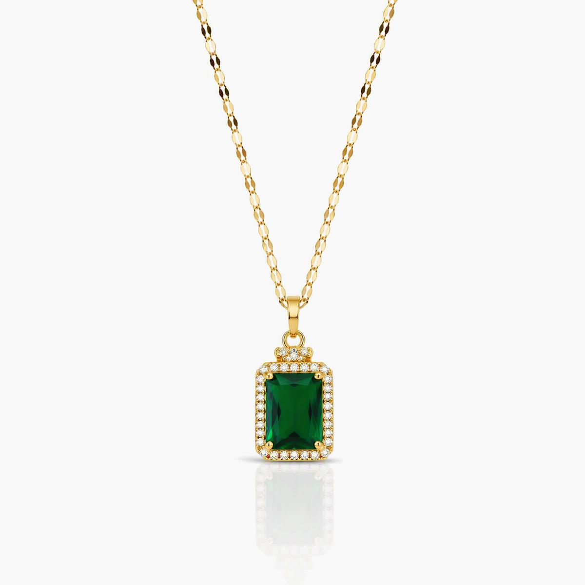 Elegant Rectangular Pendant Necklace