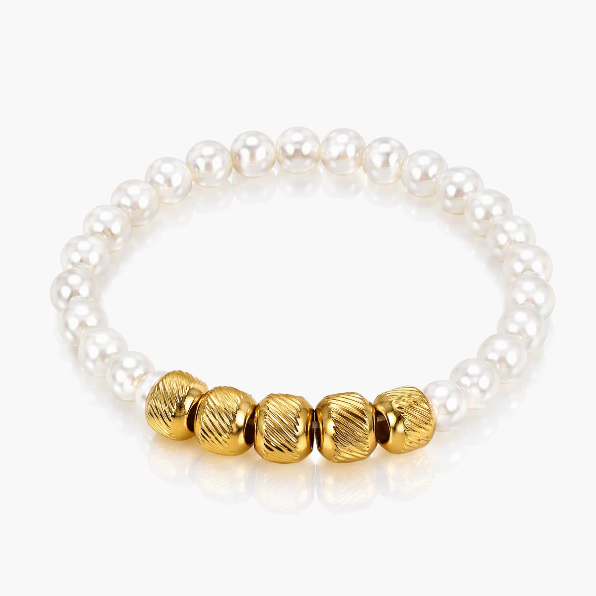 Elegant Pearl Beaded Bracelet