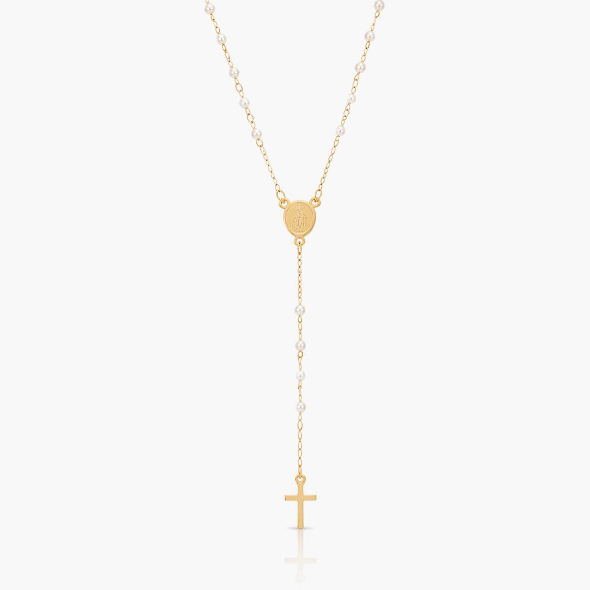 Dainty Cross Coin Charm Necklace