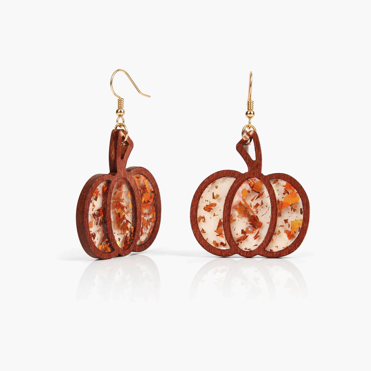 Cute Pumpkin Drop Earrings
