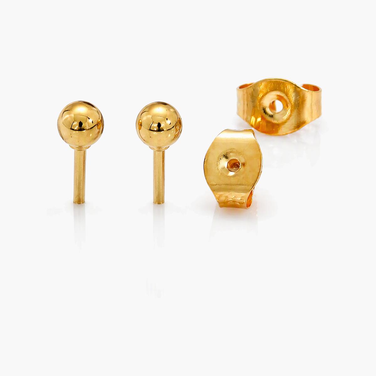 Minimalist Ball Stud Earrings
