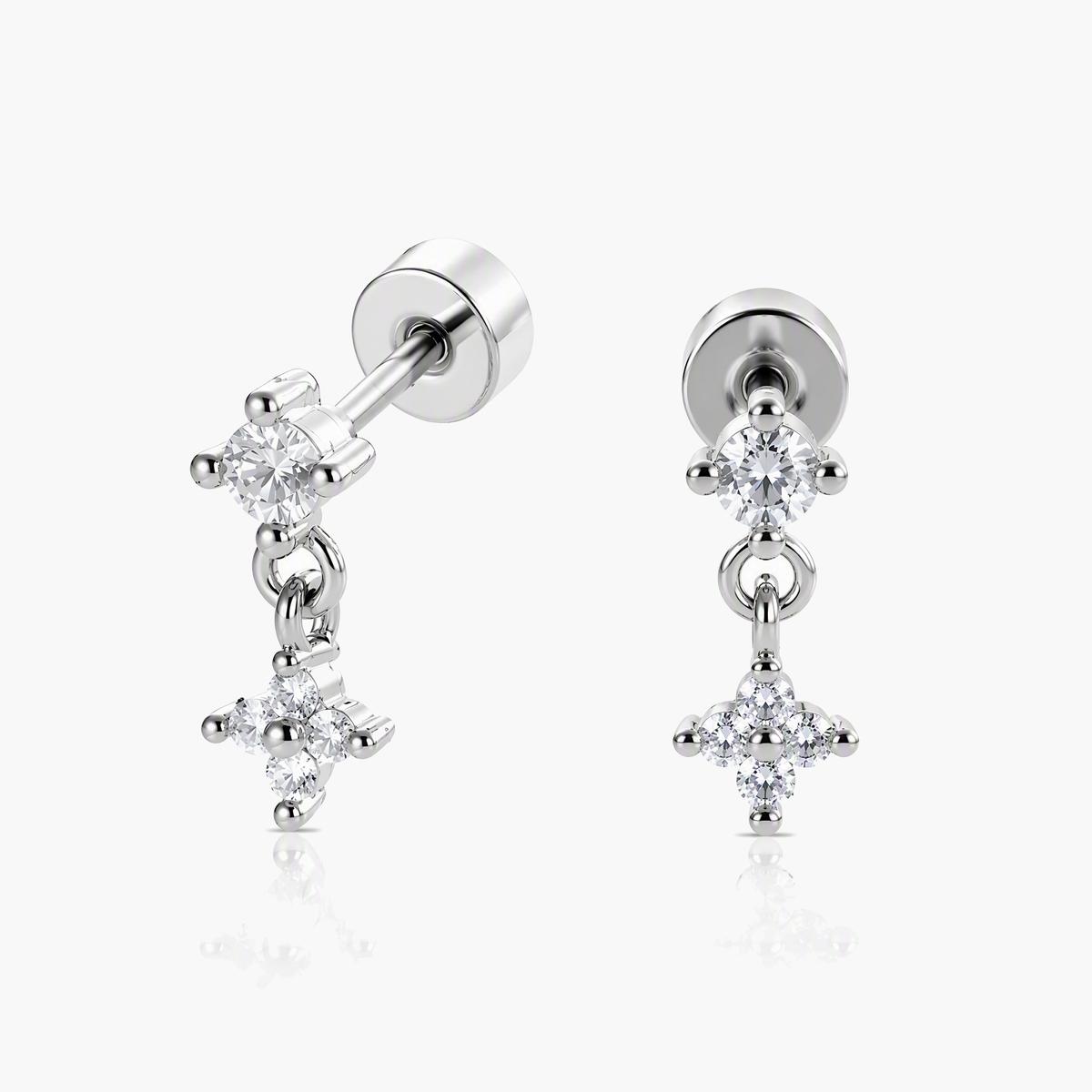 Dainty Star Drop Earrings