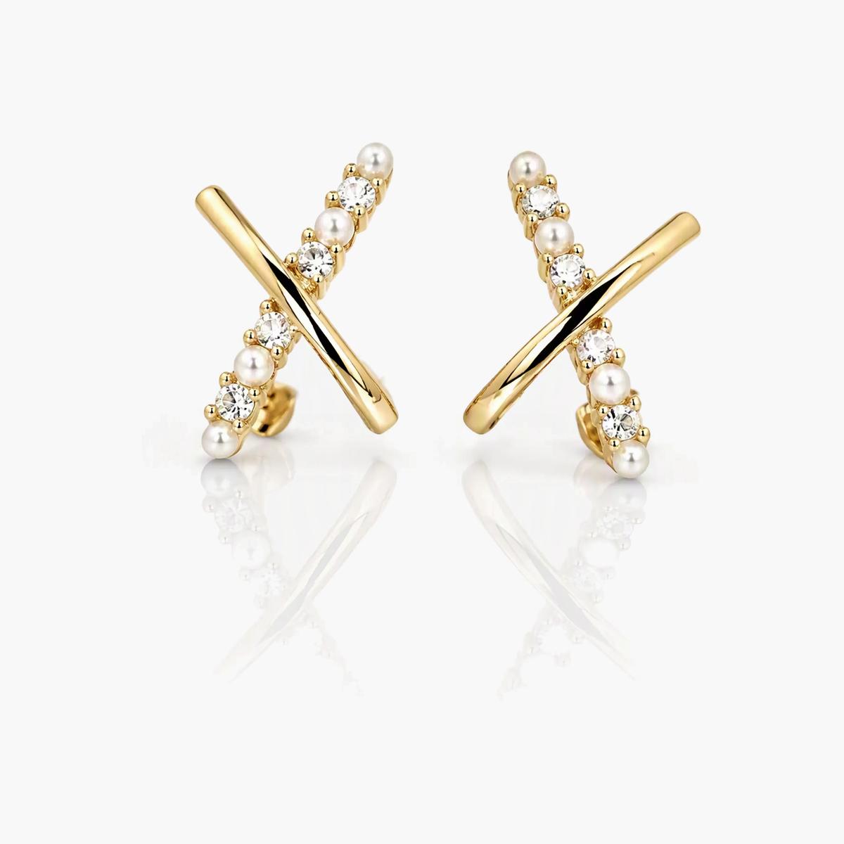 Elegant Pearl Sphere Stud Earrings
