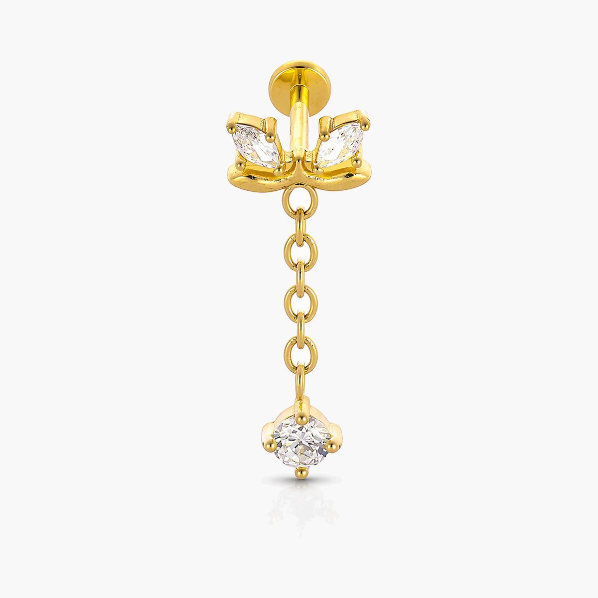 Dainty Charm Dangle Labret