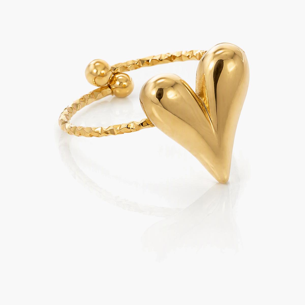 Dainty Heart Open Ring