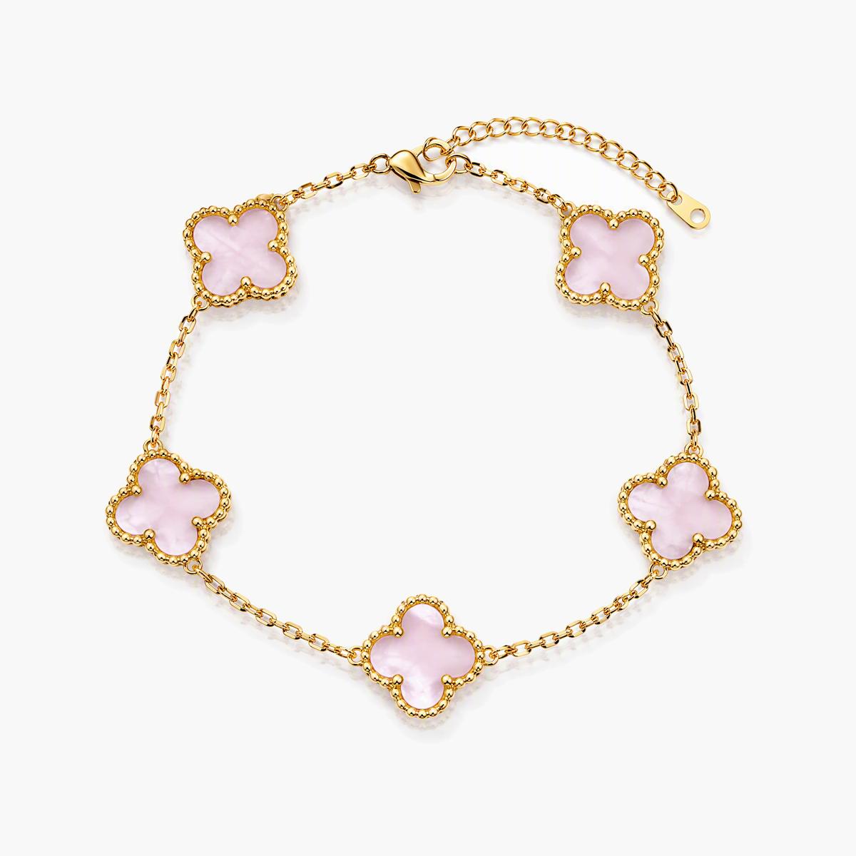 Dainty Four-Leaf Clover Bracelet