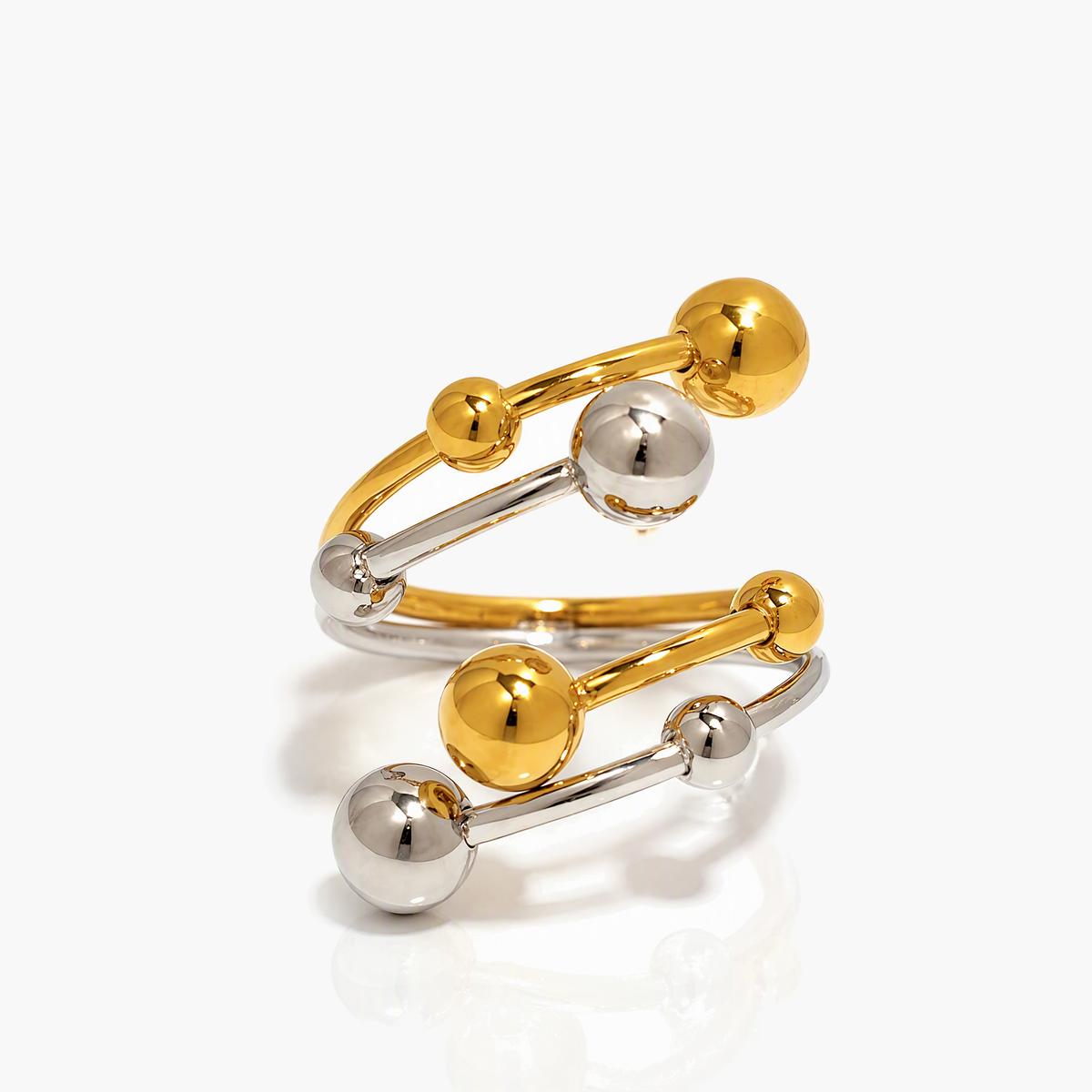 Trendy Multi-Ball Stackable Rings