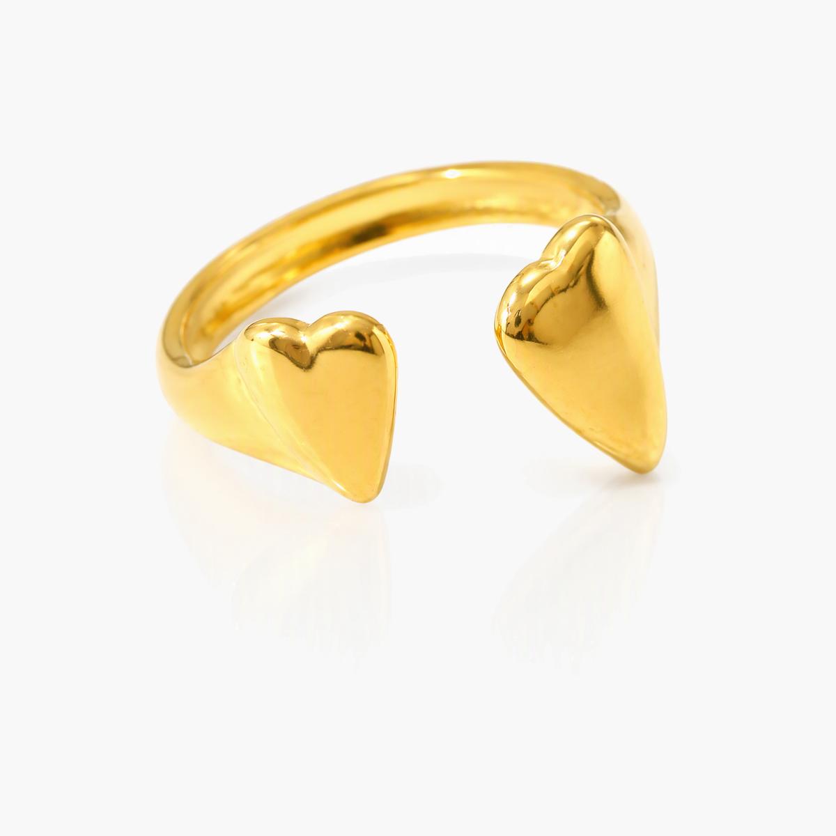 Heart Open Cuff Ring