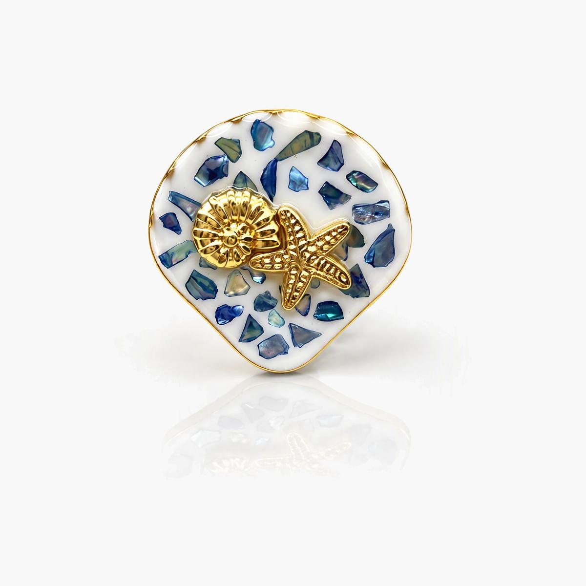 Boho Sun & Heart Motif Ring