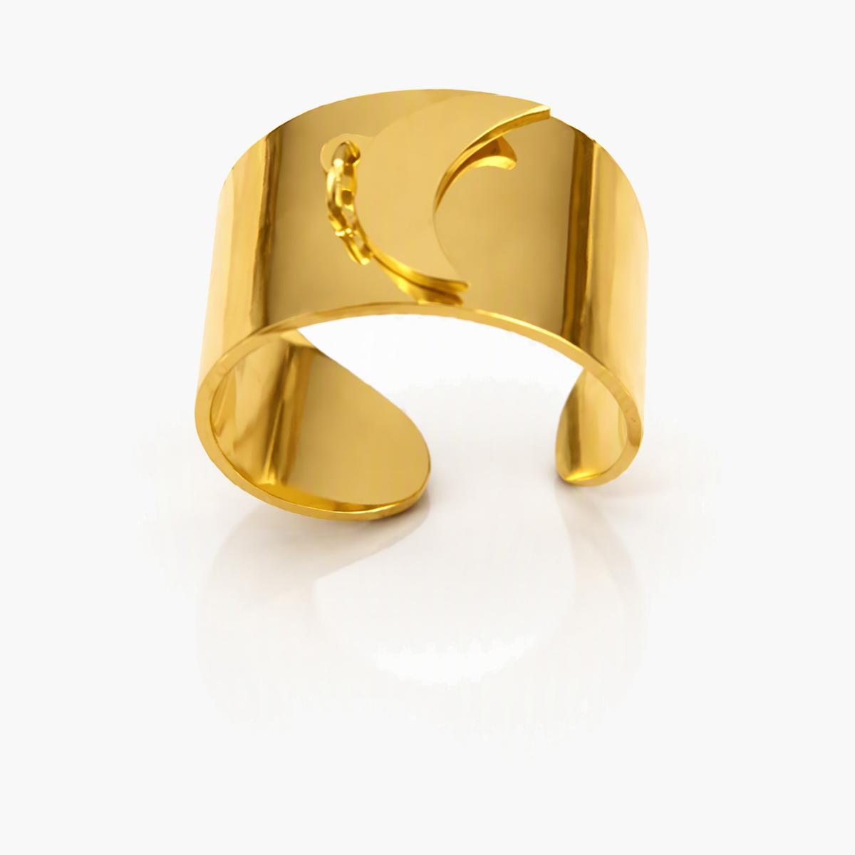 Trendy Charm Open Cuff Ring