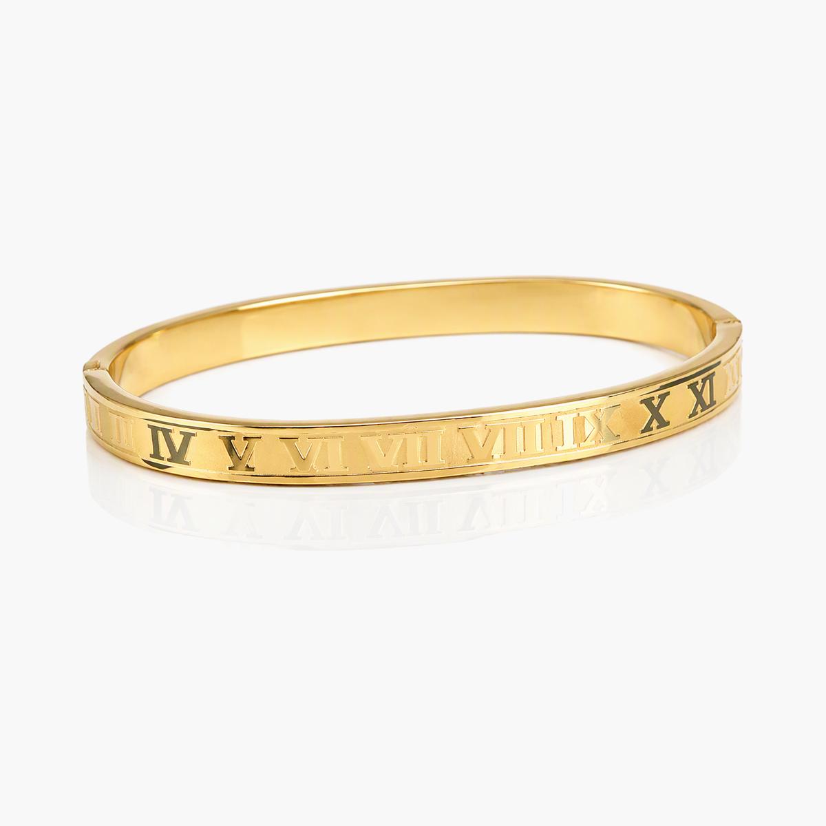 Roman Numeral Band Bangle