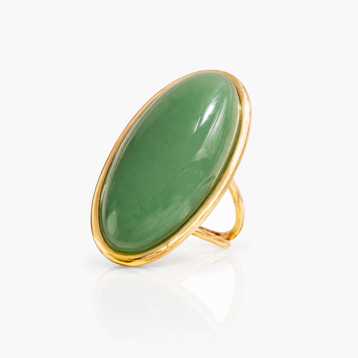 Chunky Oval Cabochon Ring