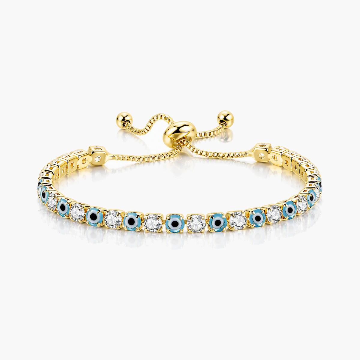 Trendy Evil Eye Link Bracelet