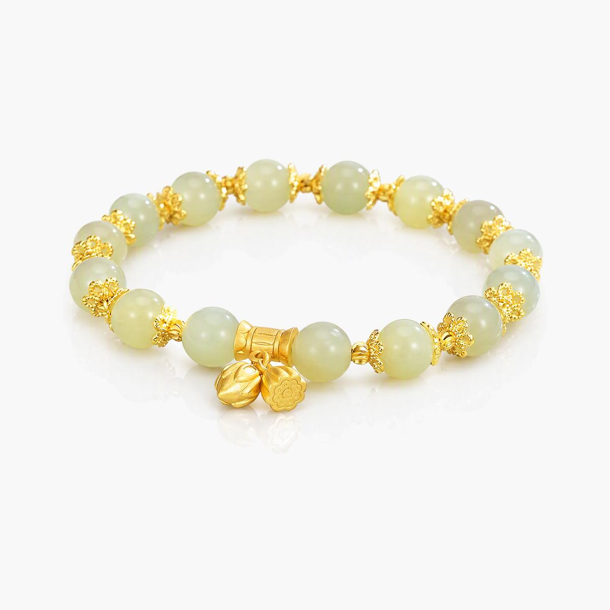 Vintage Flower Charm Bracelet