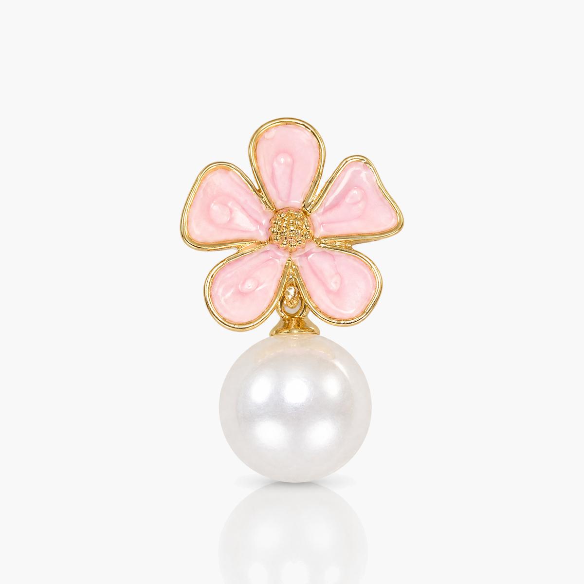 Cute Flower Pearl Drop Earrings