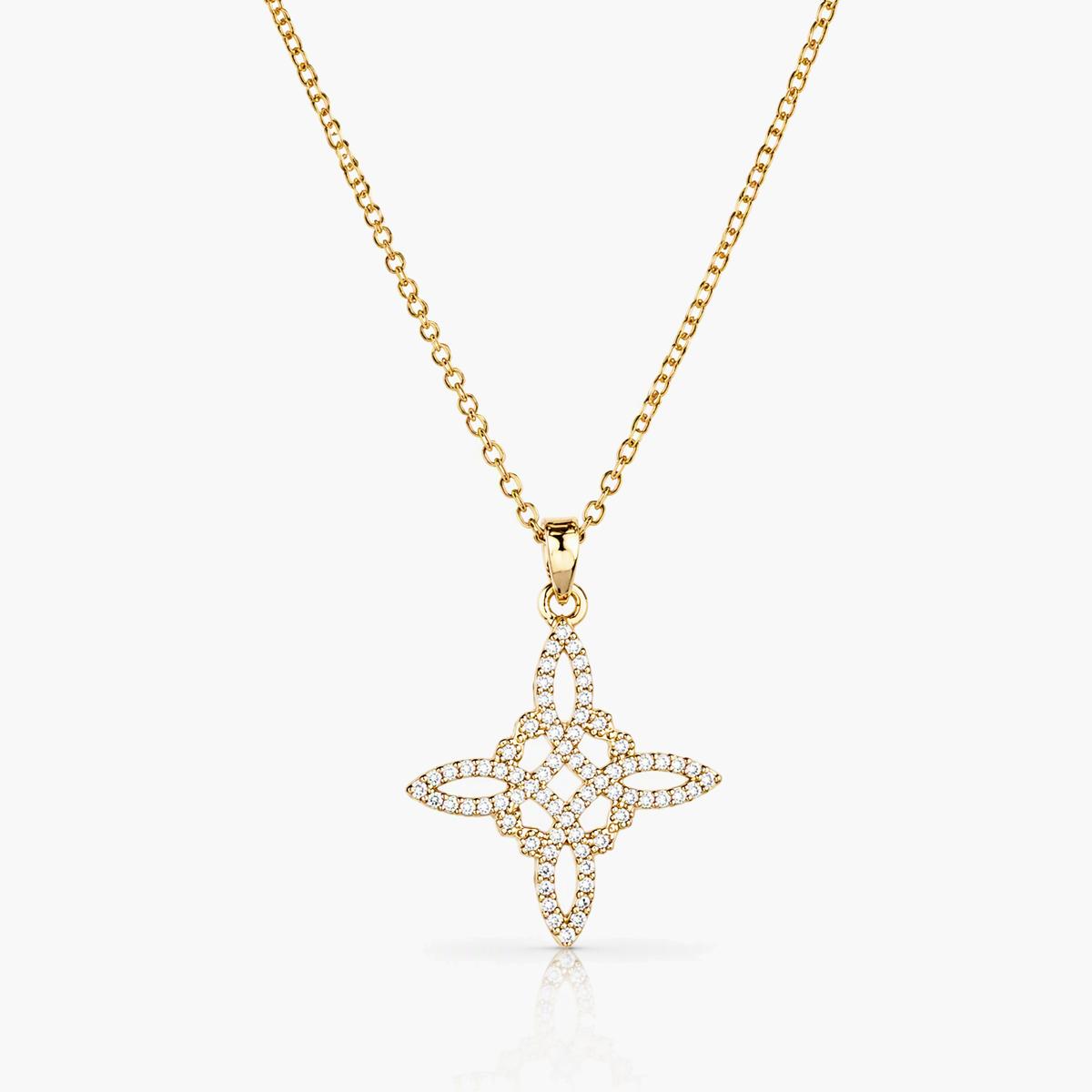 Celtic Star Knot Pendant Necklace