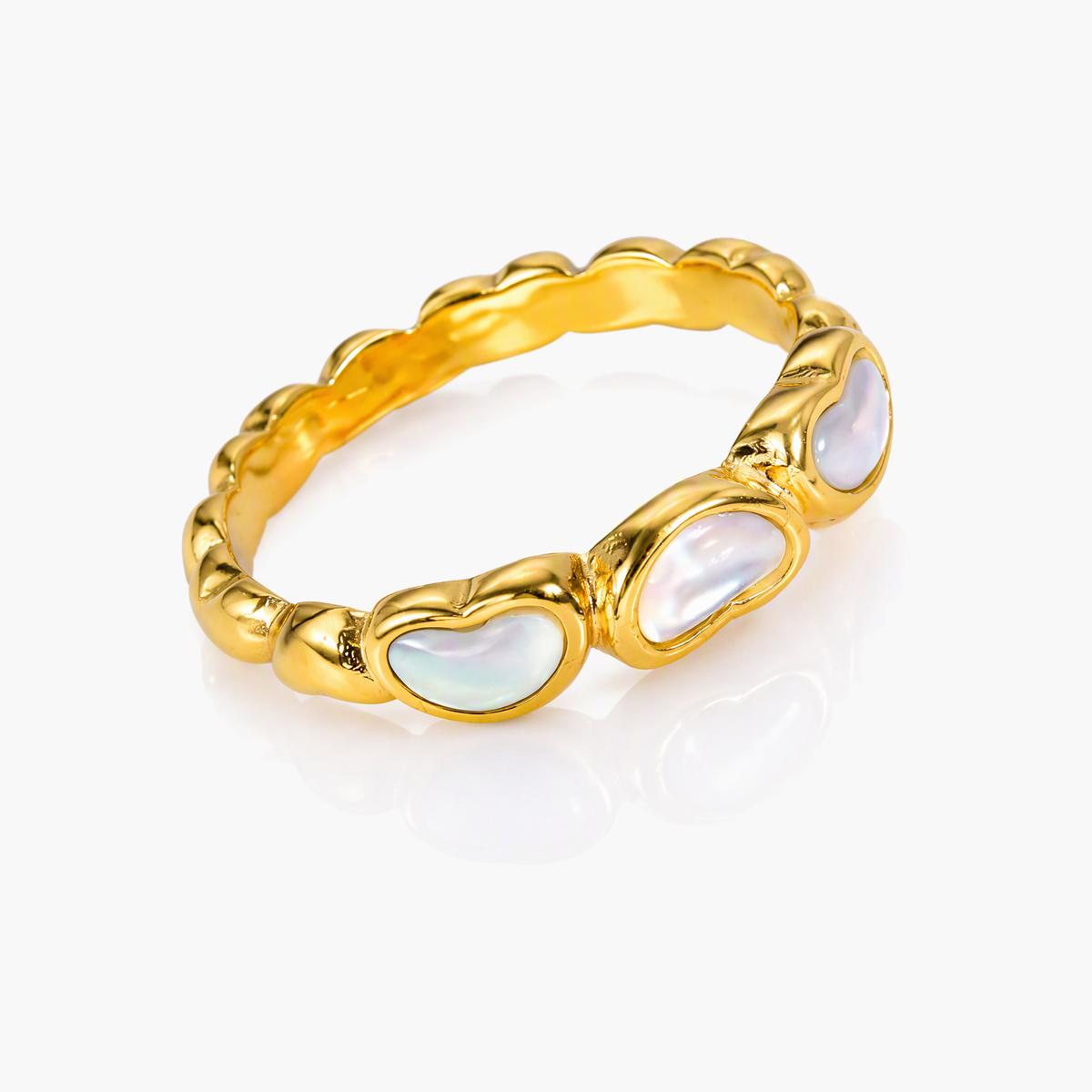 Dainty Pearl & Stone Stackable Rings
