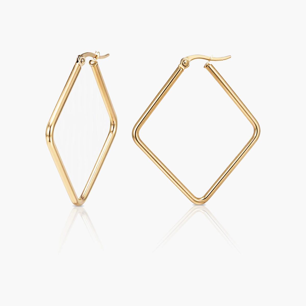 Minimalist Square Hoop Earrings