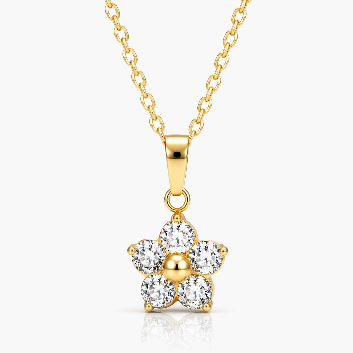 Dainty Flower Pendant Necklace