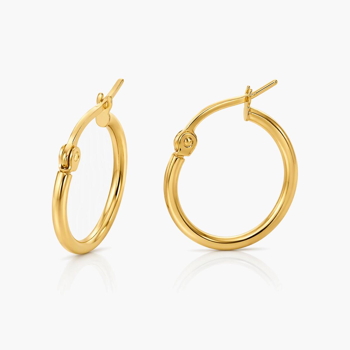 Minimalist Round Hoop Earrings
