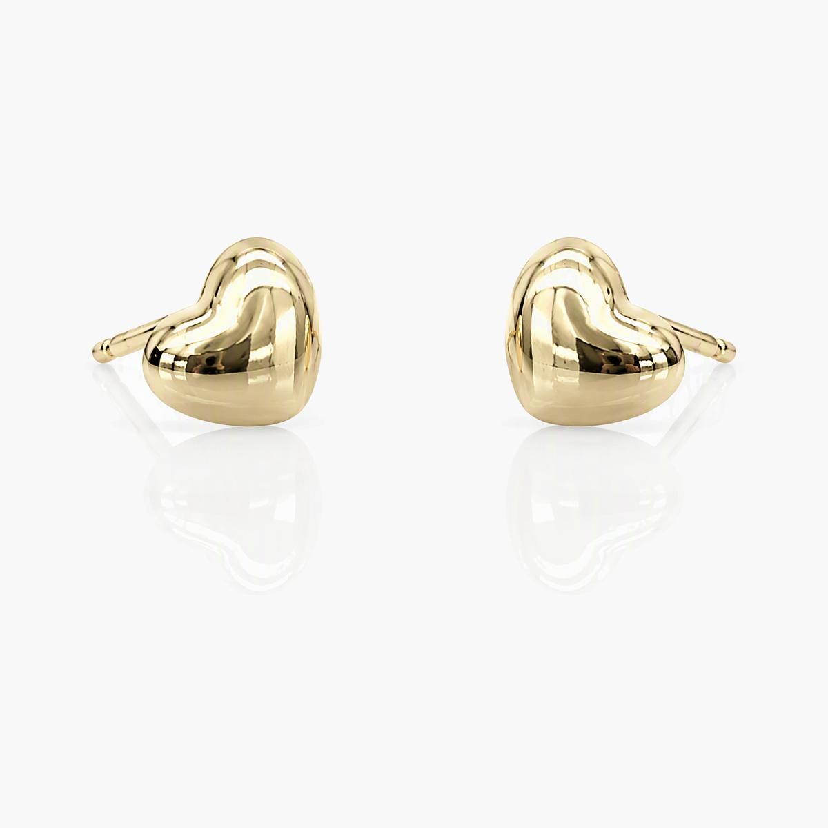 Dainty Heart Stud Earrings